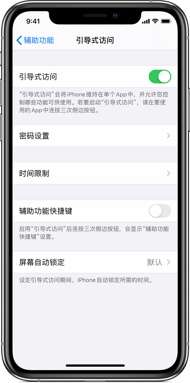 金平苹果手机维修分享如何在 iPhone 上退出引导式访问 